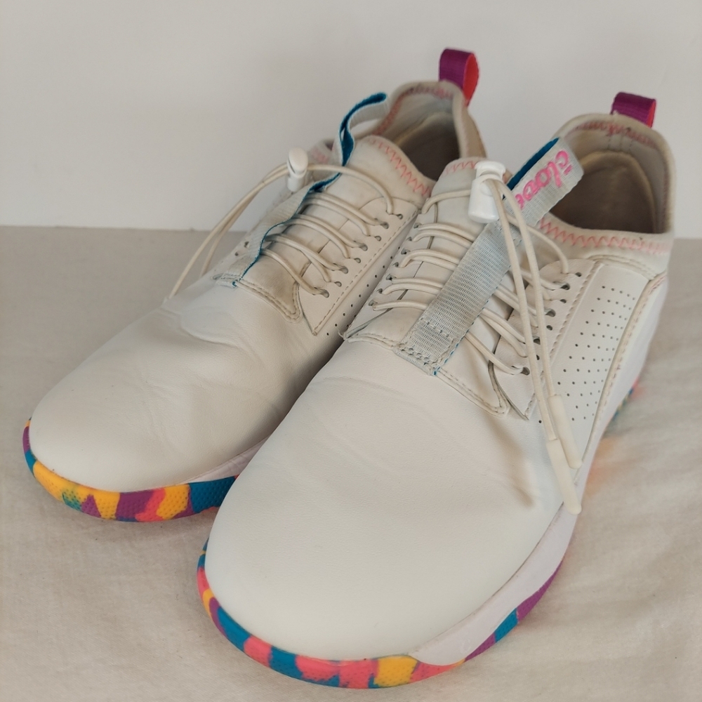 Clove Nursing Shoes Classic Sneakers White Sunset Pop Size 8 W8 CL0028 EUC